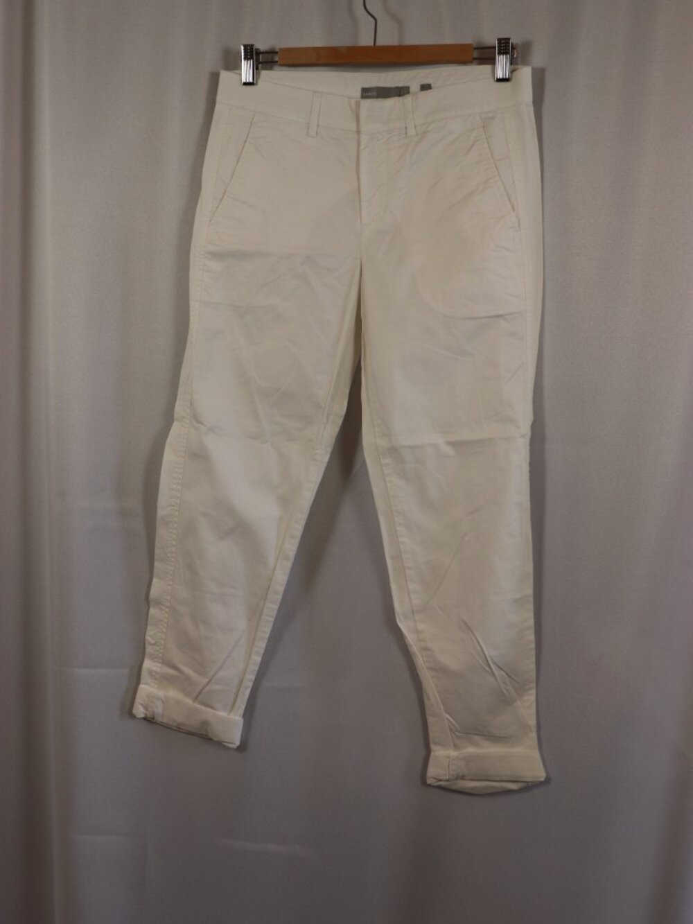 Vince Women’s White Slacks – Size 4 – Tailored Designer Trousers
